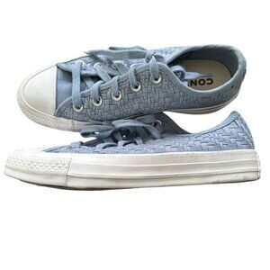 Converse Chuck Taylor Blue/White Woven- Women's Size 6 - Worn Once